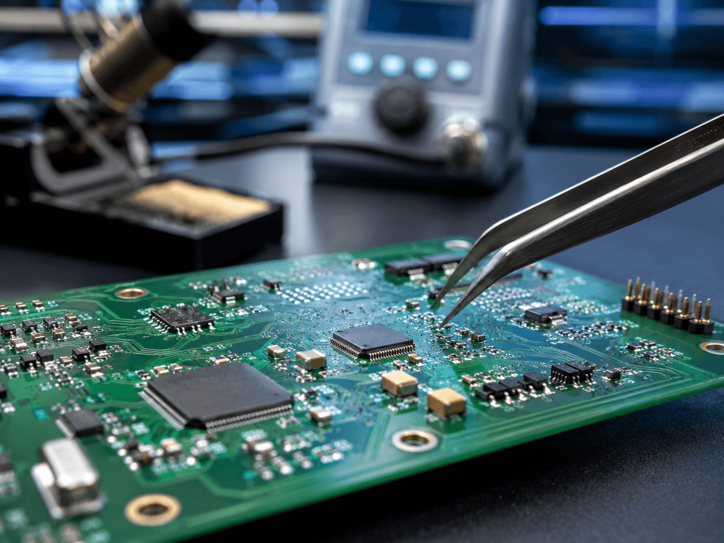 Ensamblaje de componentes sobre placa electrónica